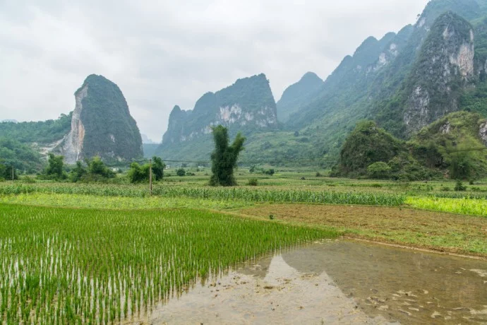 landscape of Cao Bang province