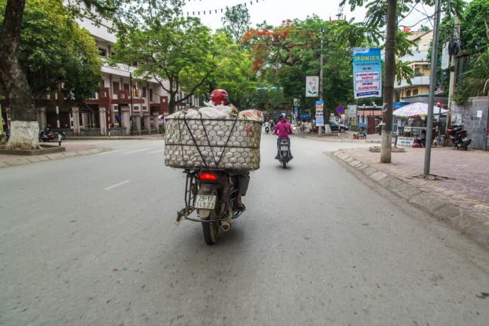 Dans une rue de Cao Bang