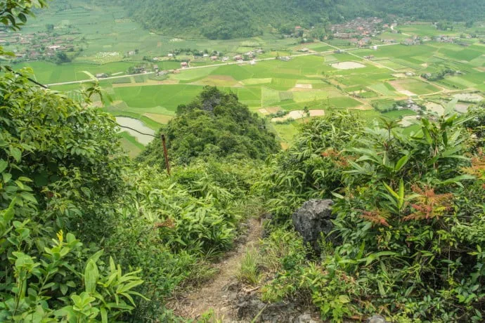 Bac Son viewpoint path