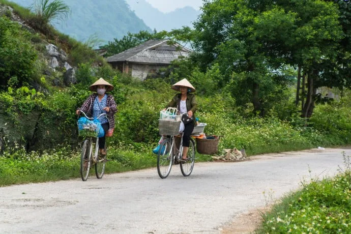 bicycles in Bac Son - Vietnam