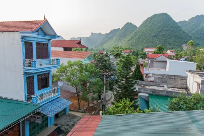 view from Bac Son hotel - north Vietnam