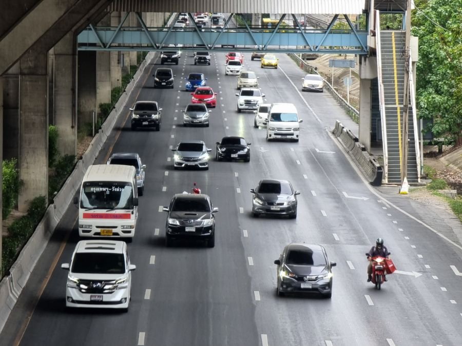 circulation en périphérie de bangkok