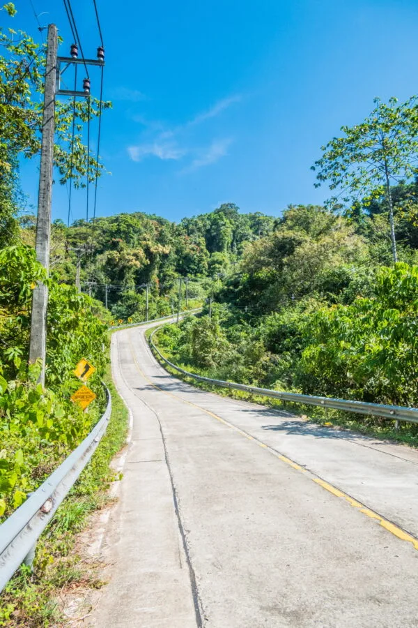 small road ko kood thailand