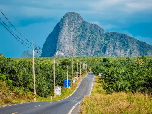 road to phang nga bay thailand