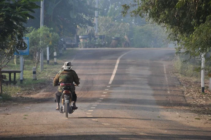 road scene in thailand