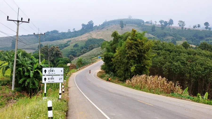 on the roads of northern thailand