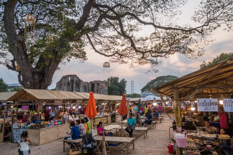 Phra Narai Ratchaniwet during king narai lopburi festival
