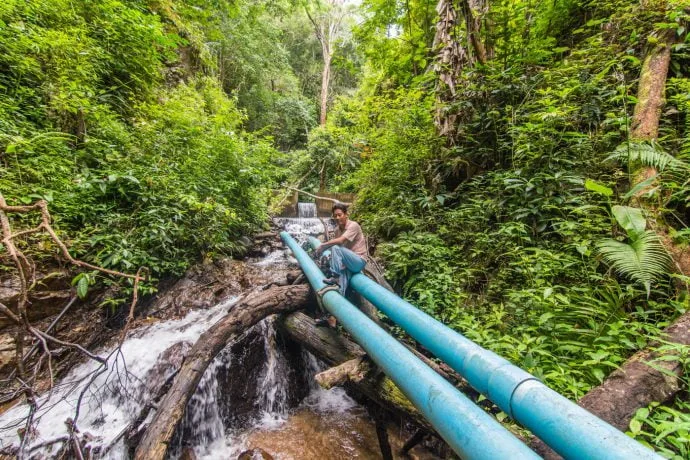 chiang dao waterfall trek - thailand