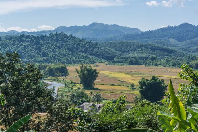vue depuis Poumpouk Stupa Luang Namtha - Laos