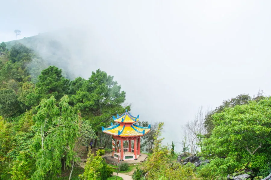 Chinese shelter at Doi Pha Tang