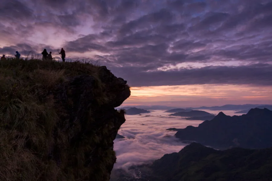 dewy sunrise at phu chi fah