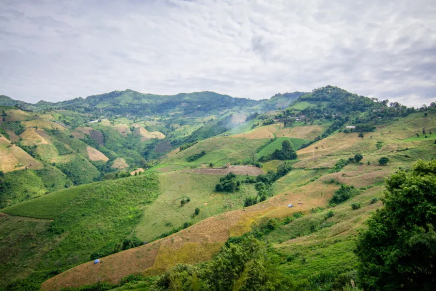 mountain landscape near Ban Pha Tang village