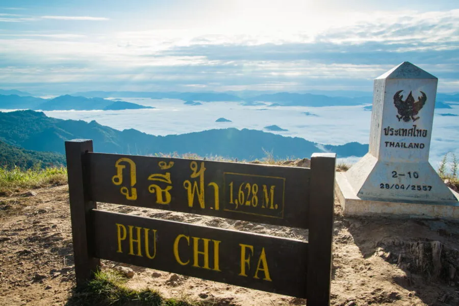 Phu Chi Fah summit 1628 m