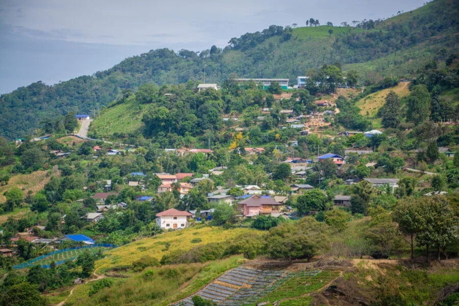 mountainside village Ban Pha Tang