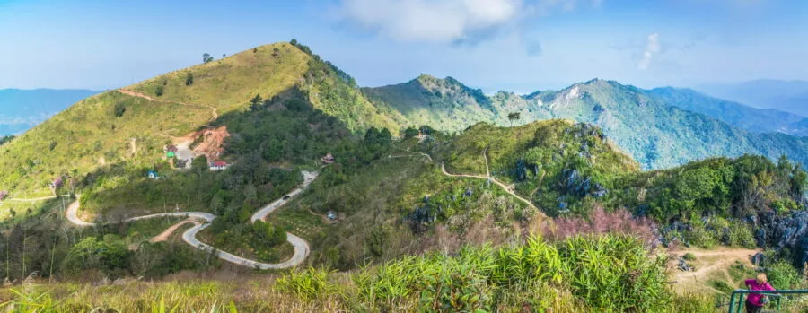 view from the summit of Doi Pha Tang, Chiang Rai