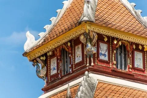 detail roof pavilion wat pong sanuk nua lampang