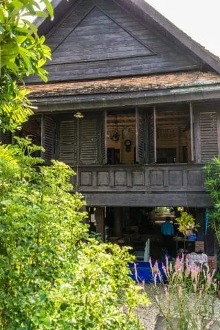 in front of baan sao nak lampang thailand