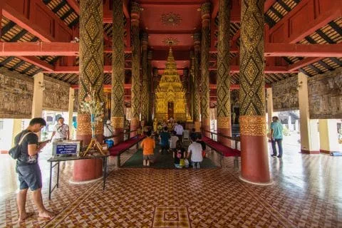 under main viharn wat phra that lampang luang