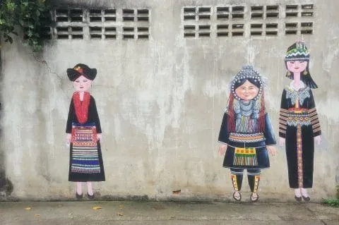 street art lampang hilltribe