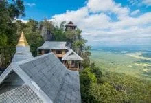 view from wat chaloem phra kiat - lampang