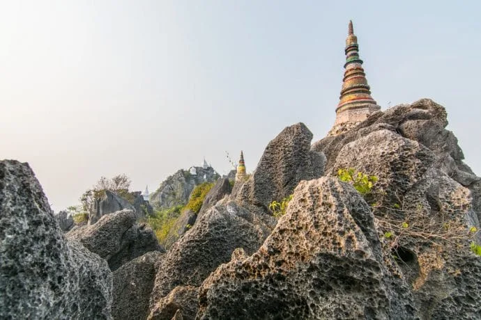 wat phrabat pu pha daeng - lampang