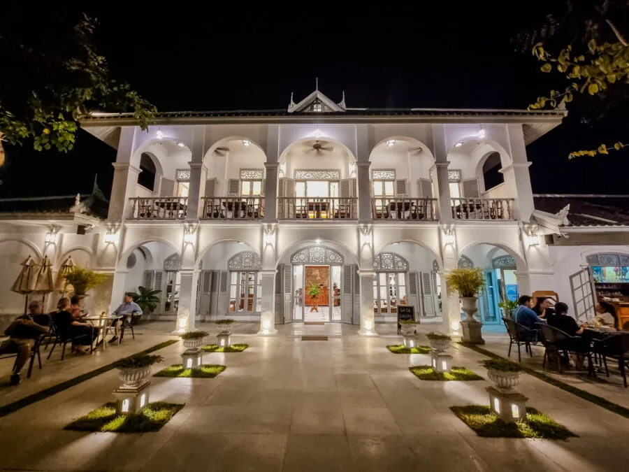 Villa Santi Hotel luang prabang evening