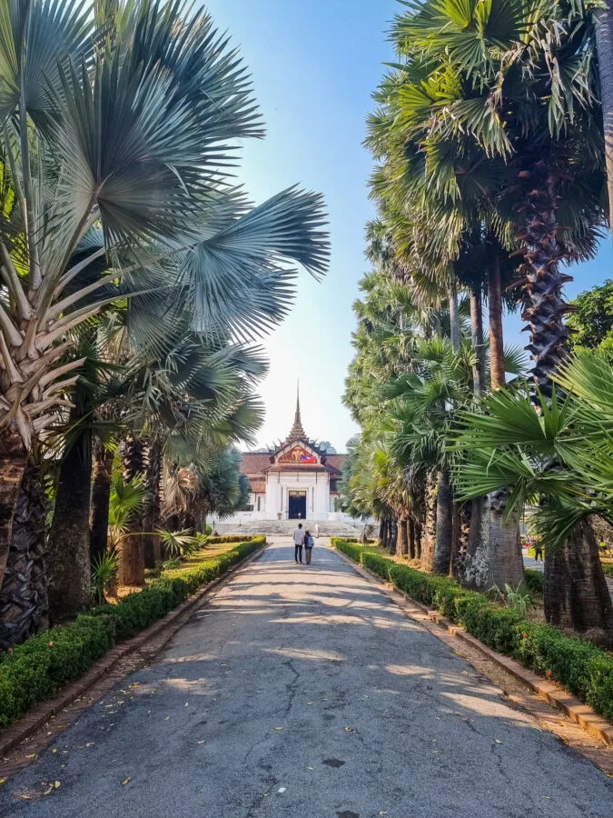 alley garden royal palace luang prabang