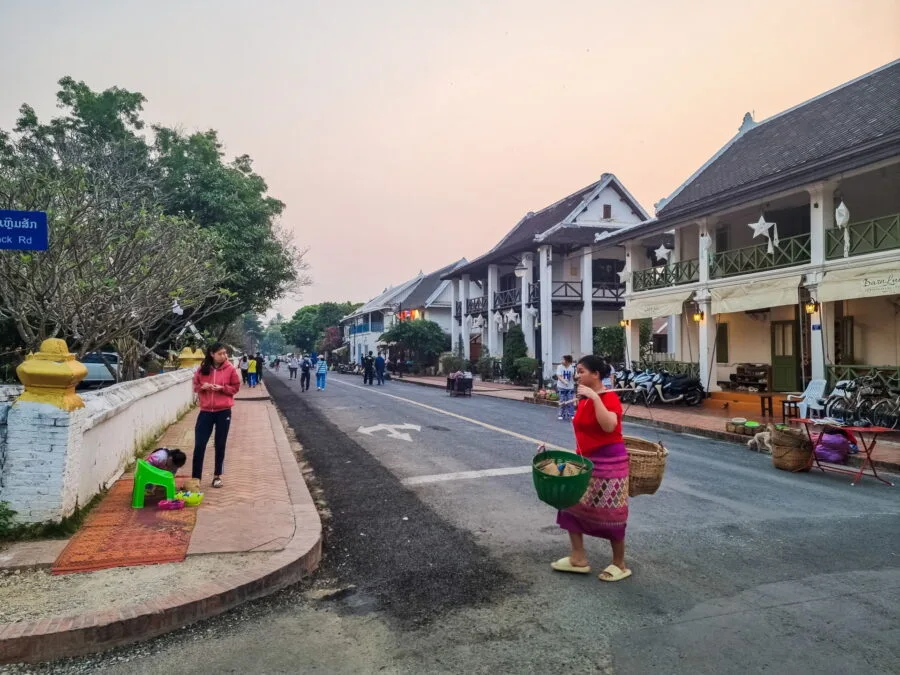 morning atmosphere luang prabang