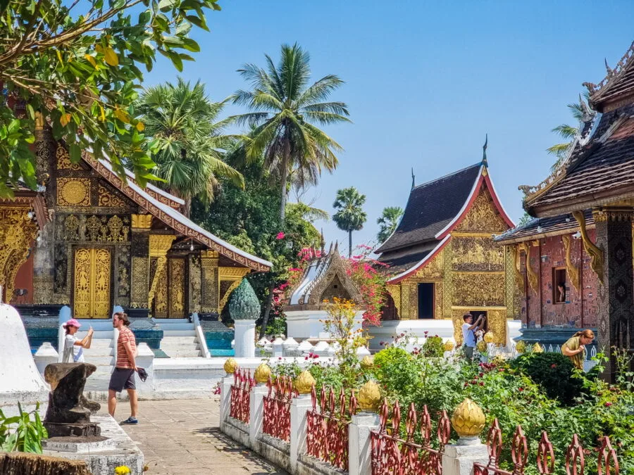 rear buildings vat xieng thong luang