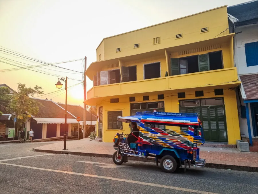 sunrise street luang prabang