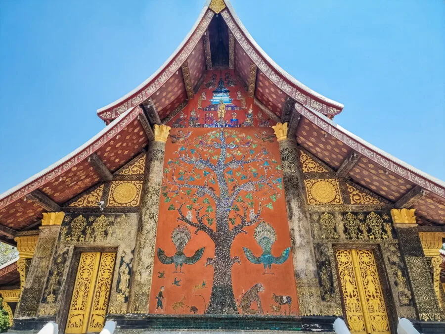 rear wall vat xieng thong luang prabang