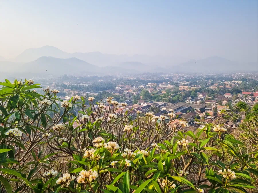 viewpoint from mount phousi luang prabang
