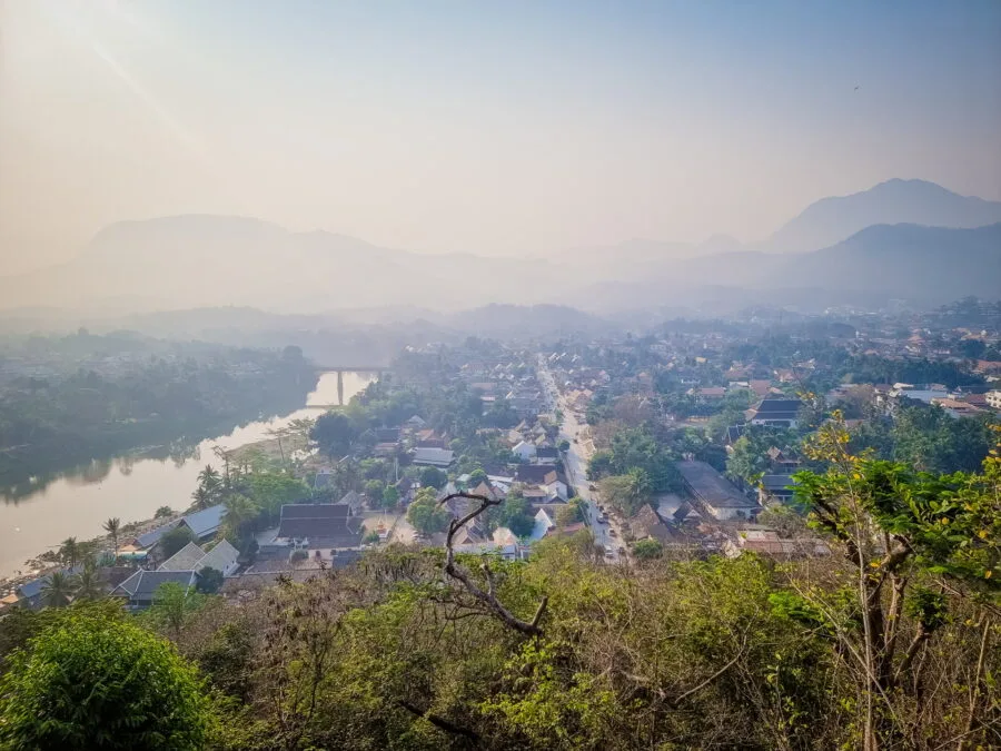 viewpoint mount phousi luang prabang