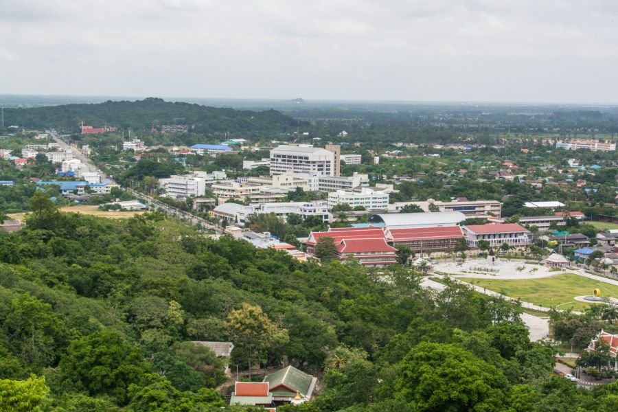 point de vue sur phetchaburi dpeuis khao wang