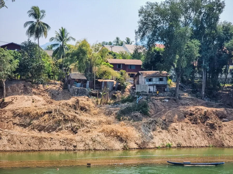 right bank nam khan river luang prabang