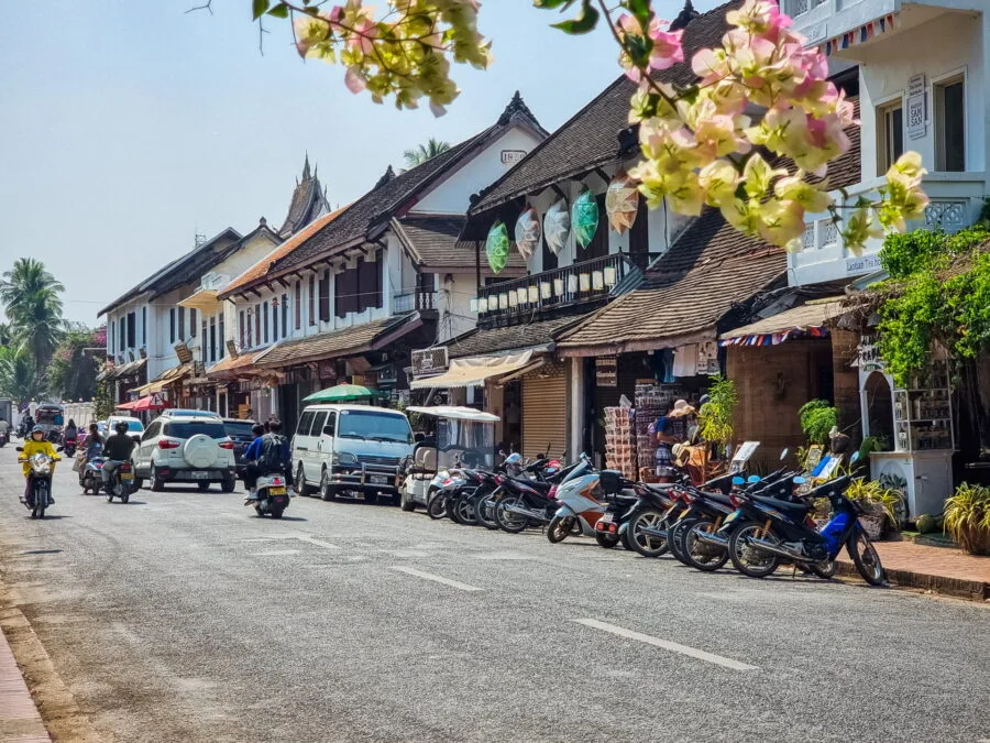 main street of luang prabang
