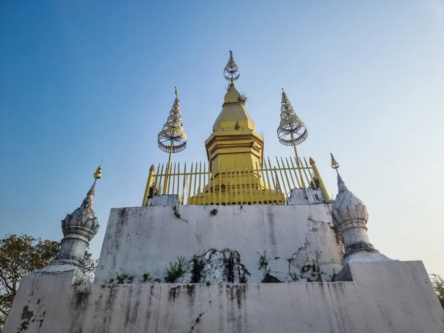 stupa mount phousi luang prabang