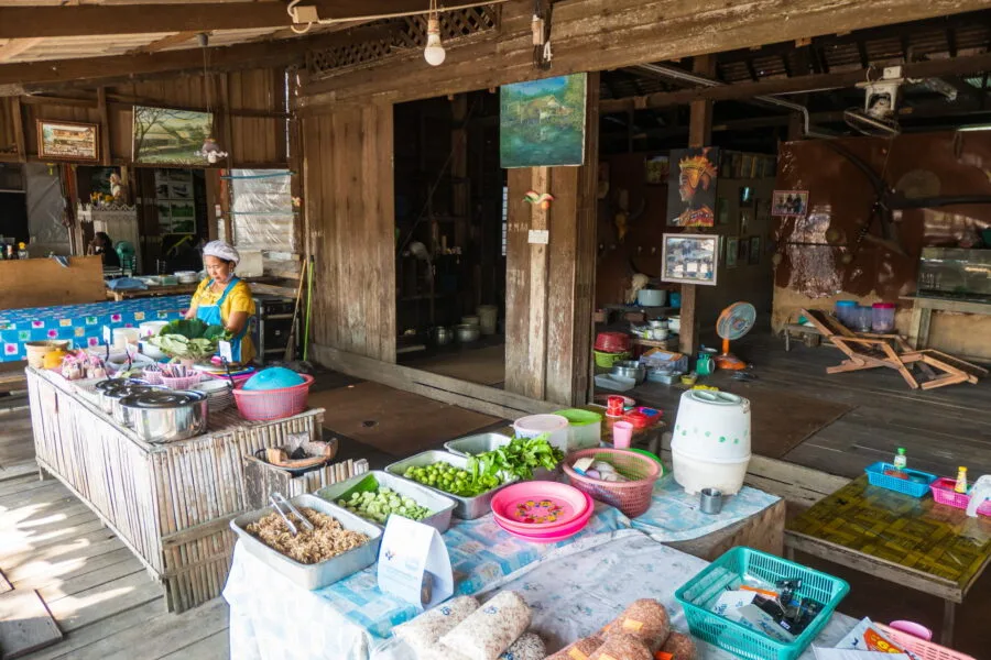 stall in khlong daen market songkhla nakhon si thammarat