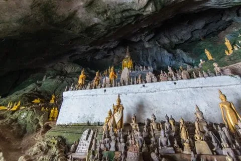 pak ou caves - mekong laos cruise