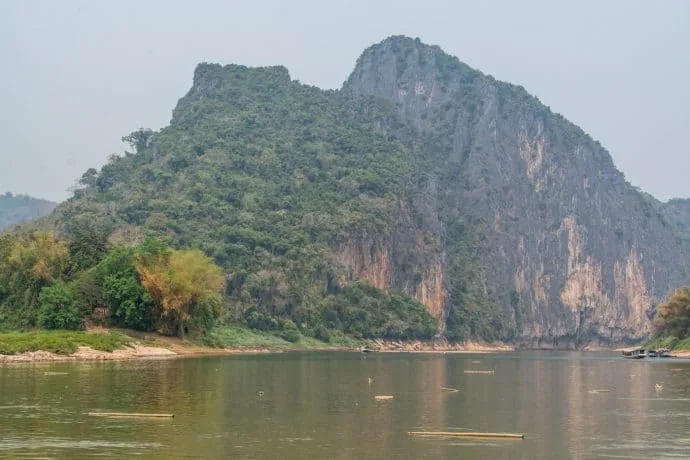 Nam or Mekong river junction - Mekong Laos cruise
