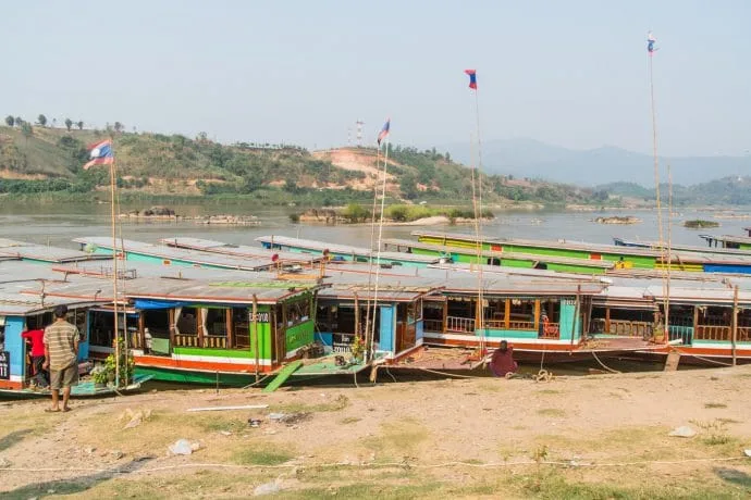 quai huay xai slow boat mekong