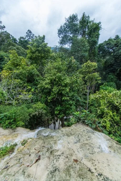 climb bua thong waterfall chiang mai - thailand