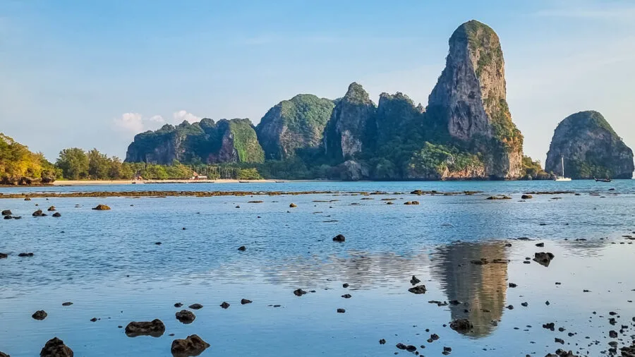 typical landscape karst cliffs krabi