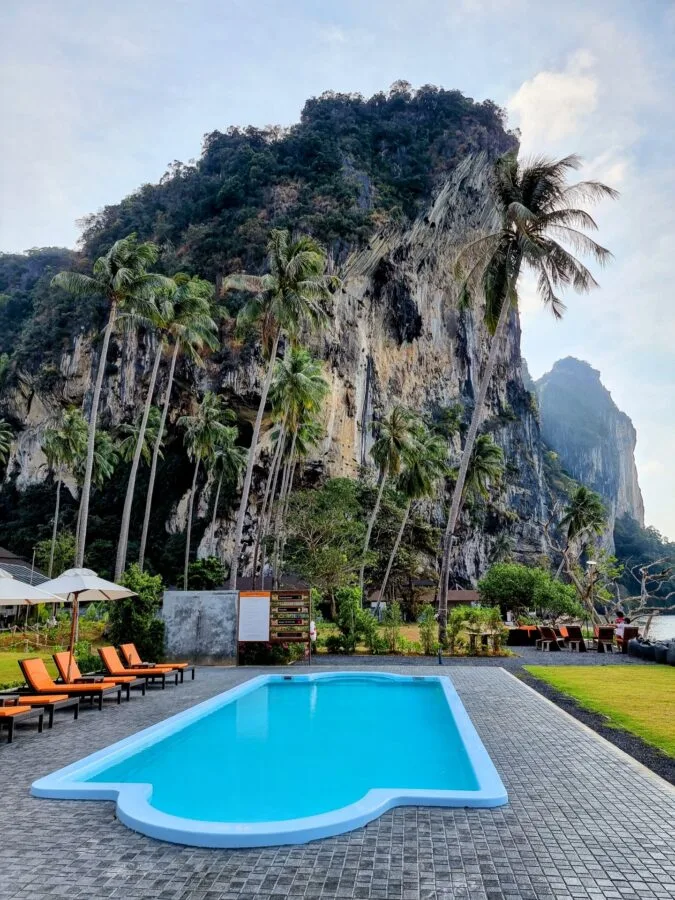 swimming pool at tinidee hideaway tonsai beach krabi