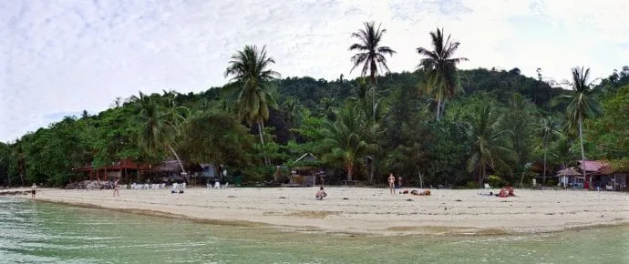 quiet beach koh phi phi