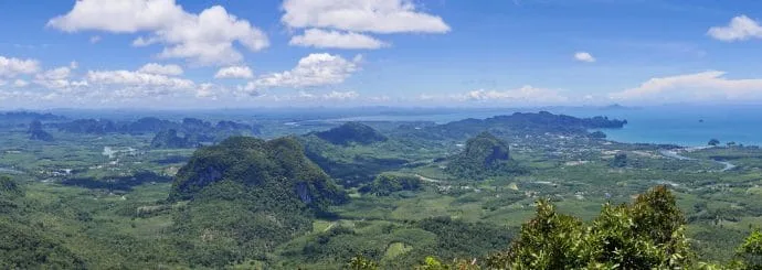 view at the top of khao ngon nak krabi