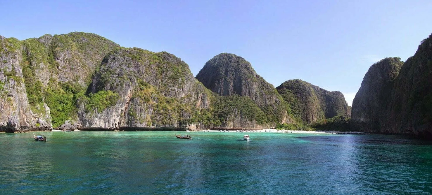 view of maya bay beach - koh phi phi