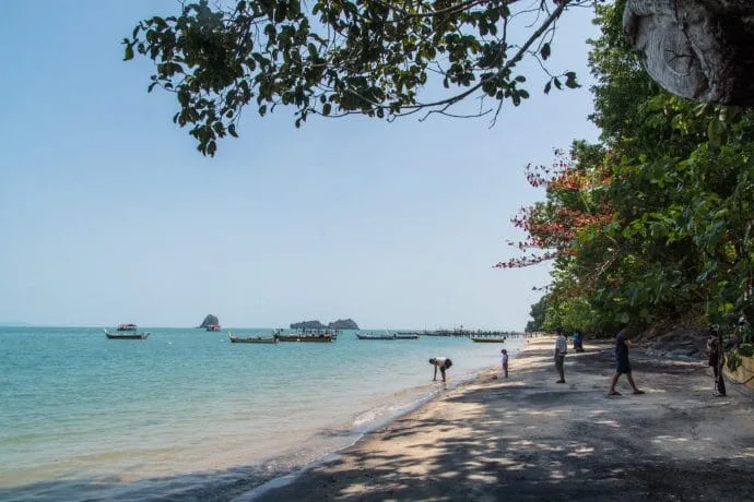 black sand beach langkawi - malaysia