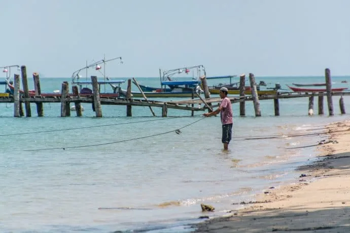 black sand beach langkawi - malaysia