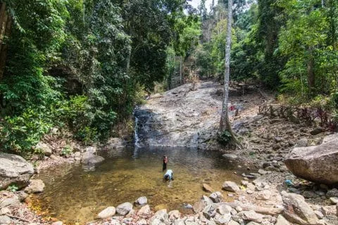 durian perangin waterfall langkawi - malaysia